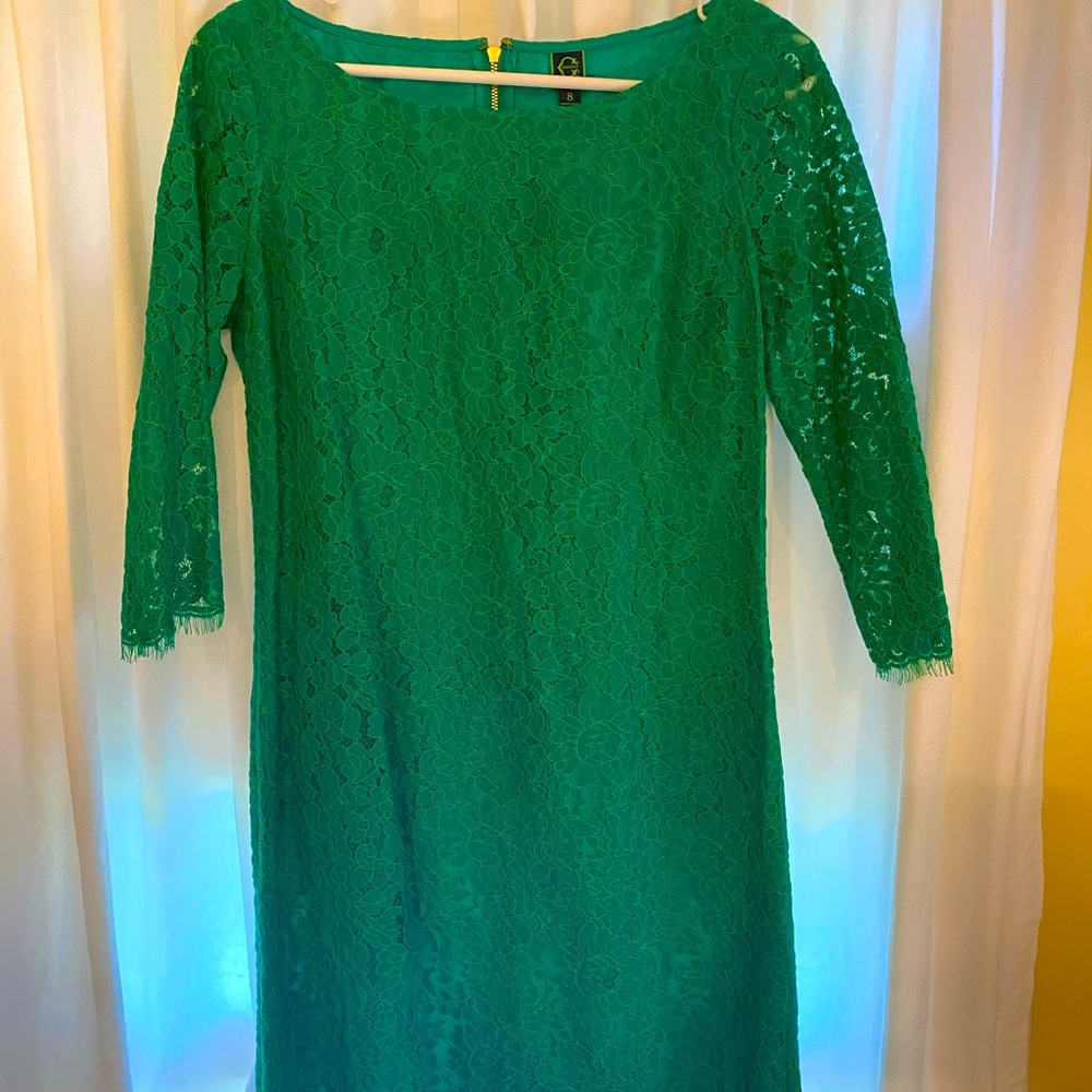 C Wonder green lace dress